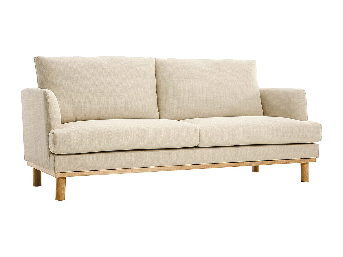 Divano scandinavo beige 3 posti HOBART