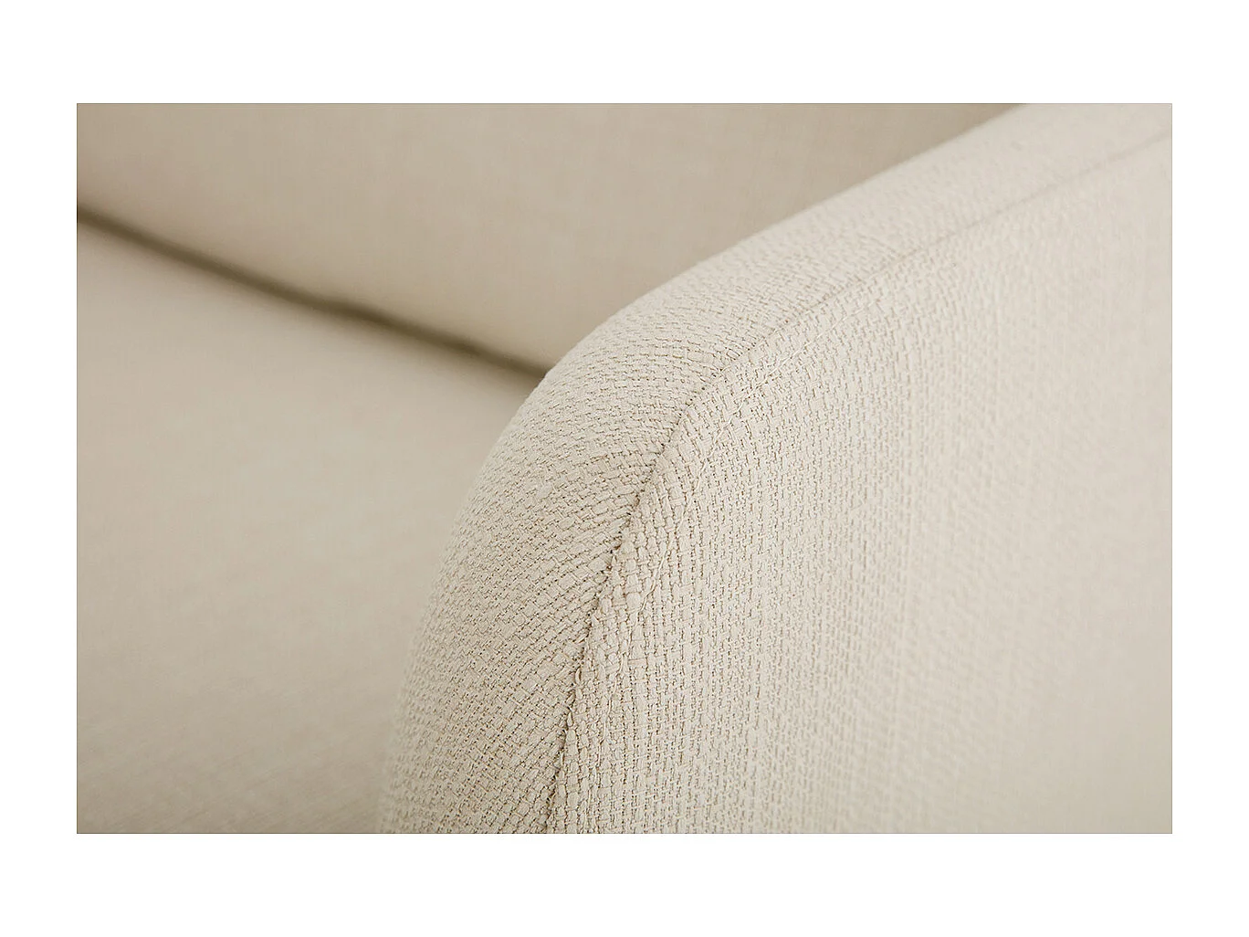 Divano scandinavo beige 3 posti HOBART