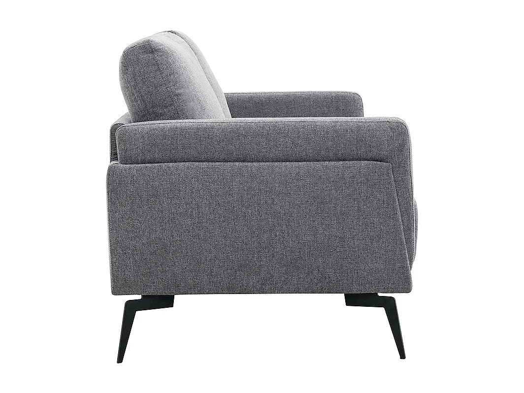 Design-Sofa mit grauem Stoff im Samtdesign 2-Sitzer MOSCO