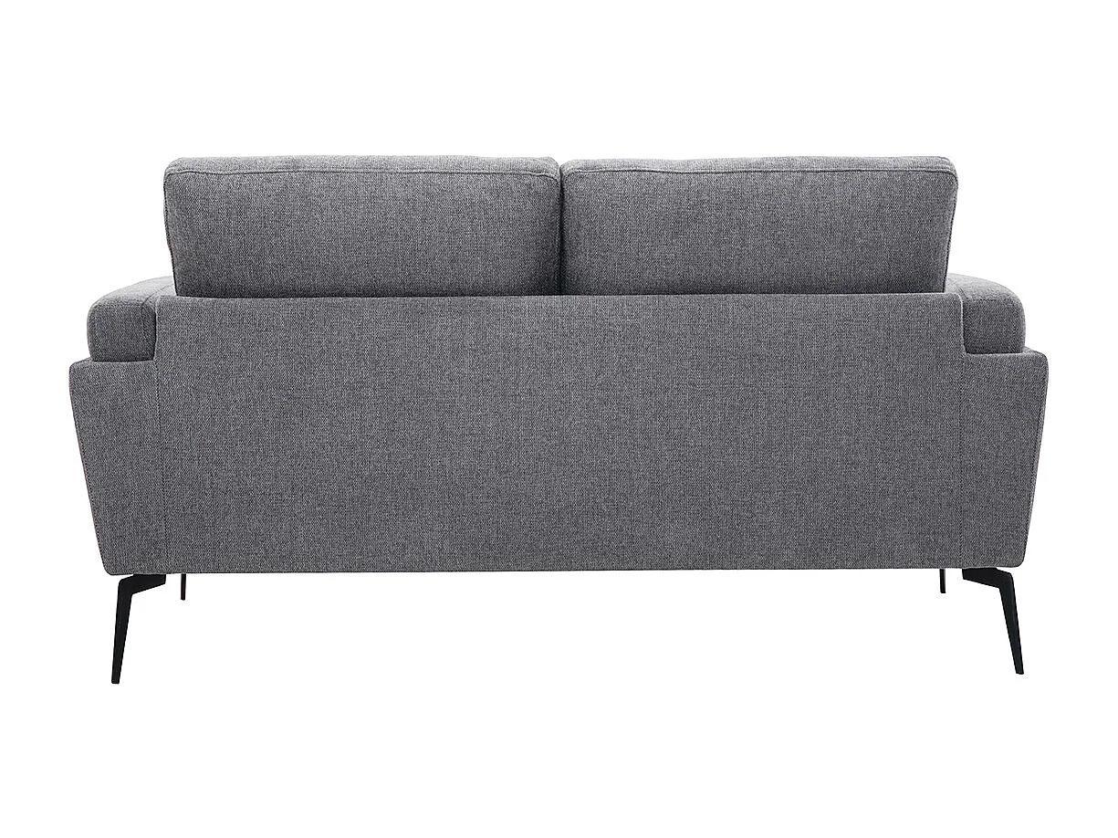 Design-Sofa mit grauem Stoff im Samtdesign 2-Sitzer MOSCO