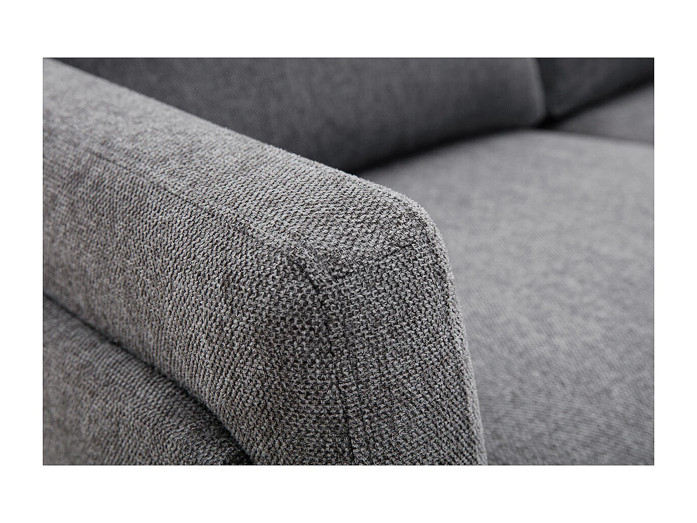 Design-Sofa mit grauem Stoff im Samtdesign 2-Sitzer MOSCO