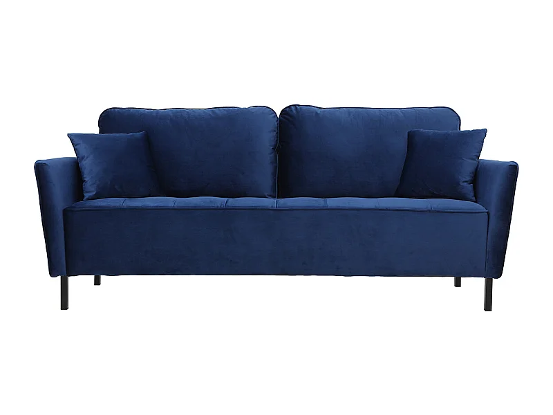 3-Sitzer-Sofa aus blauem Samt BEKA