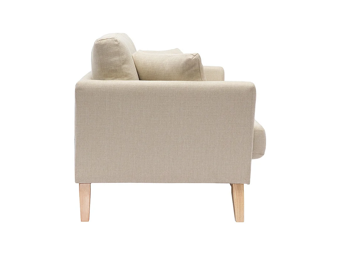 Sofá nórdico 2 plazas desenfundable tejido beige OSLO