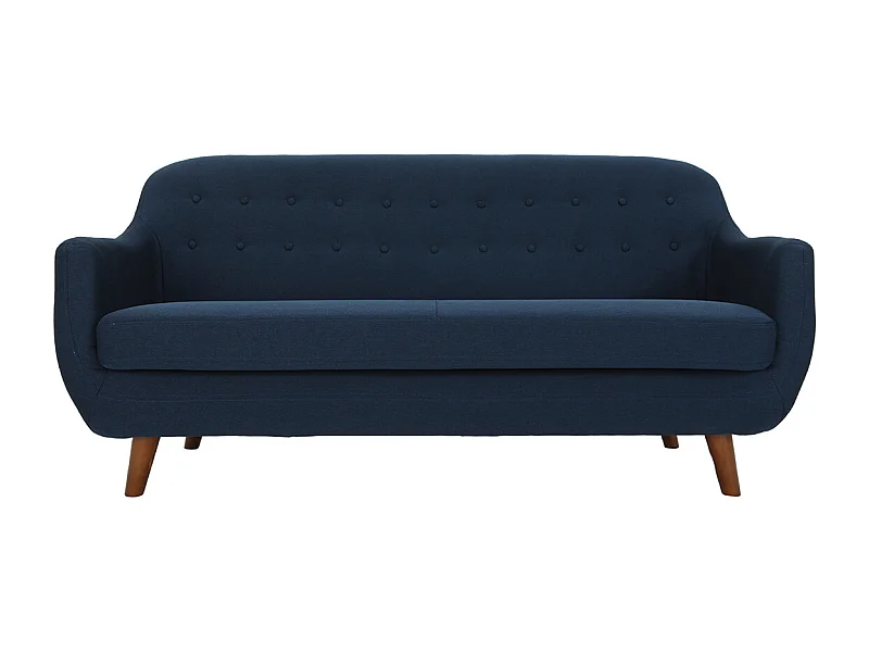 Sofá diseño 3 plazas azul YNOK