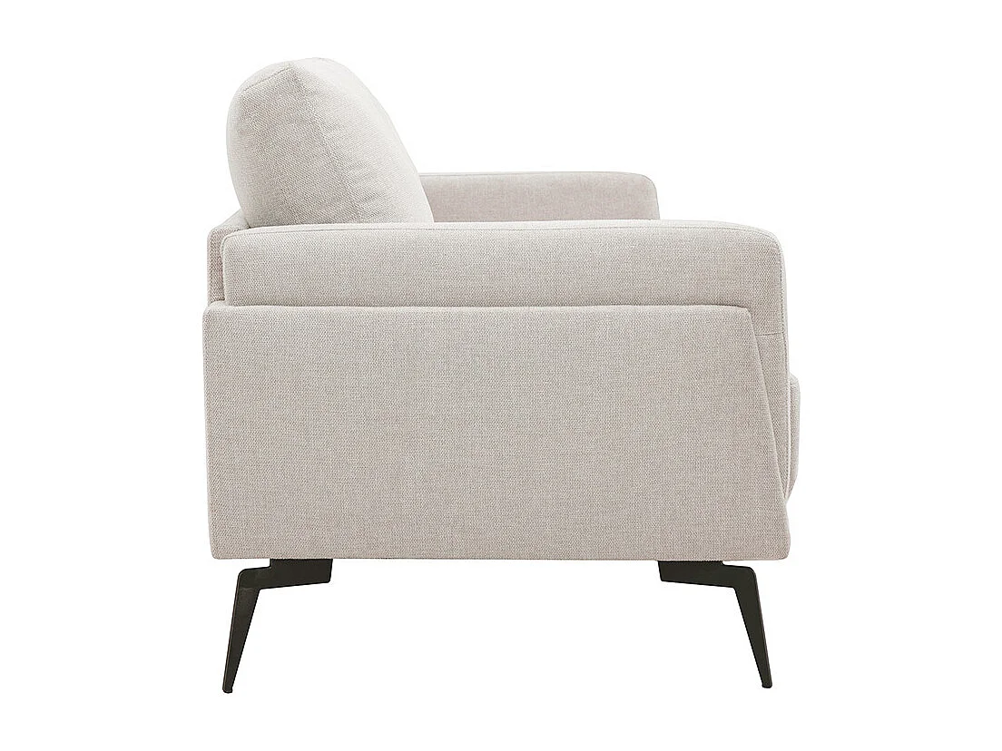 Design-Sofa mit Stoff im Samtdesign Beige 3-Sitzer MOSCO