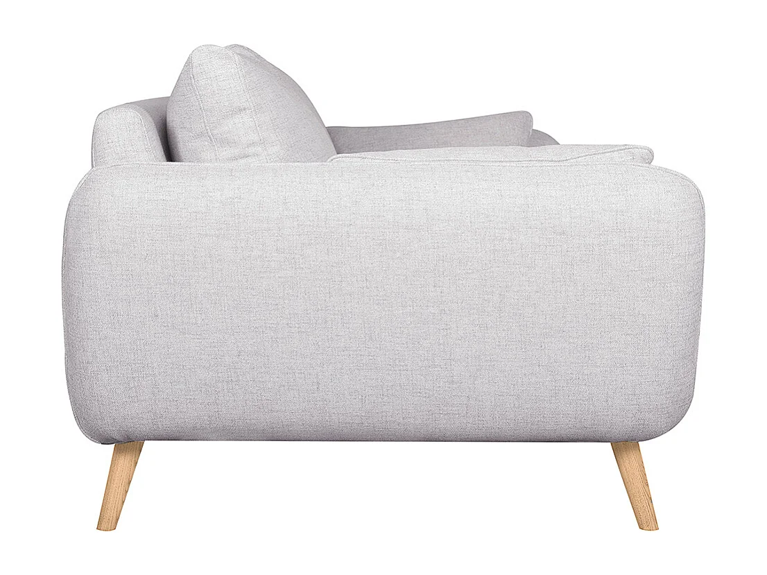 Divano scandinavo 3 posti grigio chiaro screziato CREEP