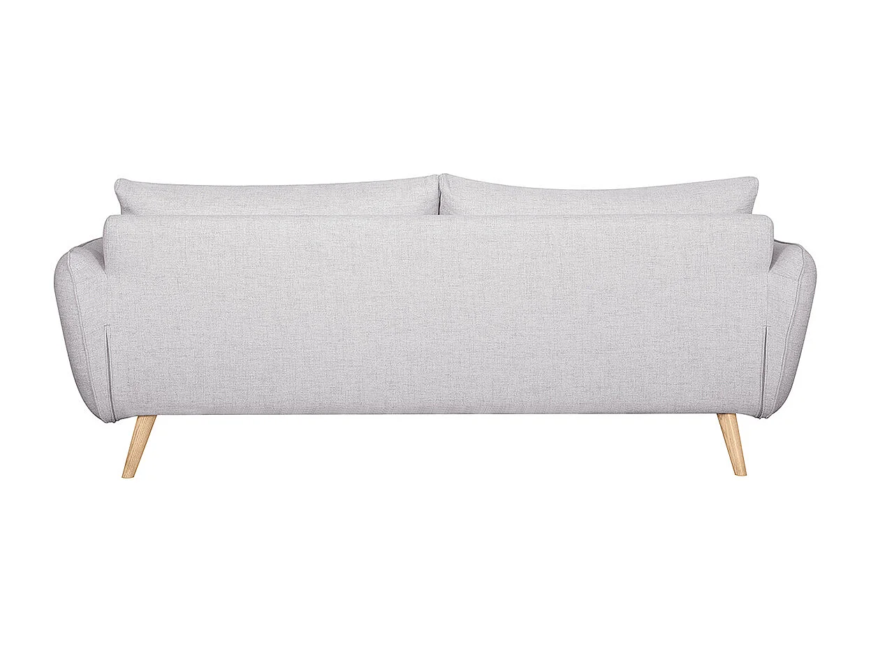 Divano scandinavo 3 posti grigio chiaro screziato CREEP