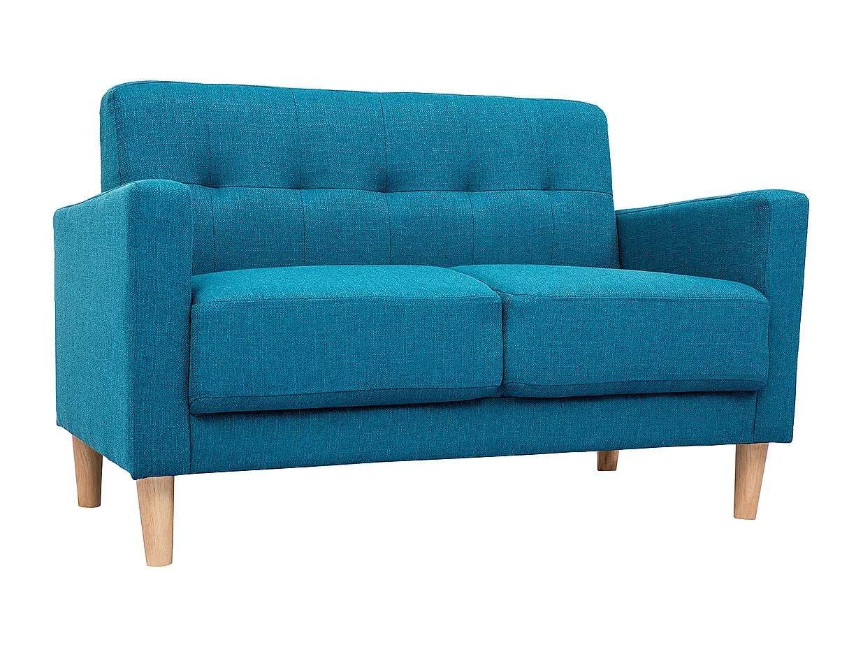 2-er Designer-Sofa MOON entenblau