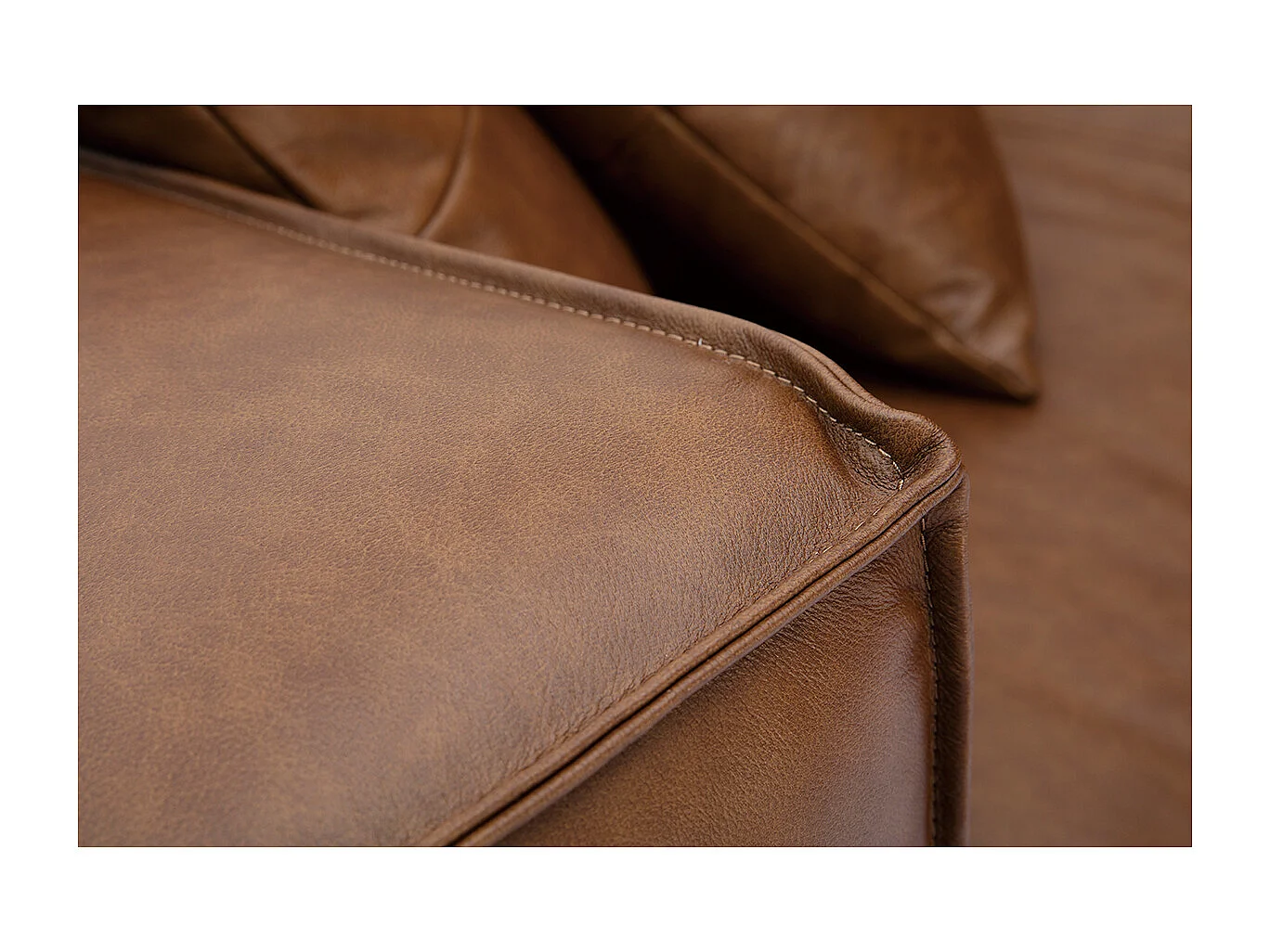 Sofa aus Büffelleder 3-Sitzer COBAIN