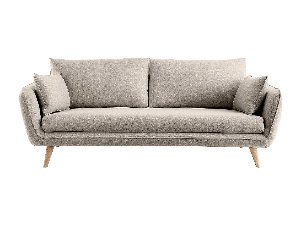 Skandinavisches 3-Sitzer-Sofa beige CREEP