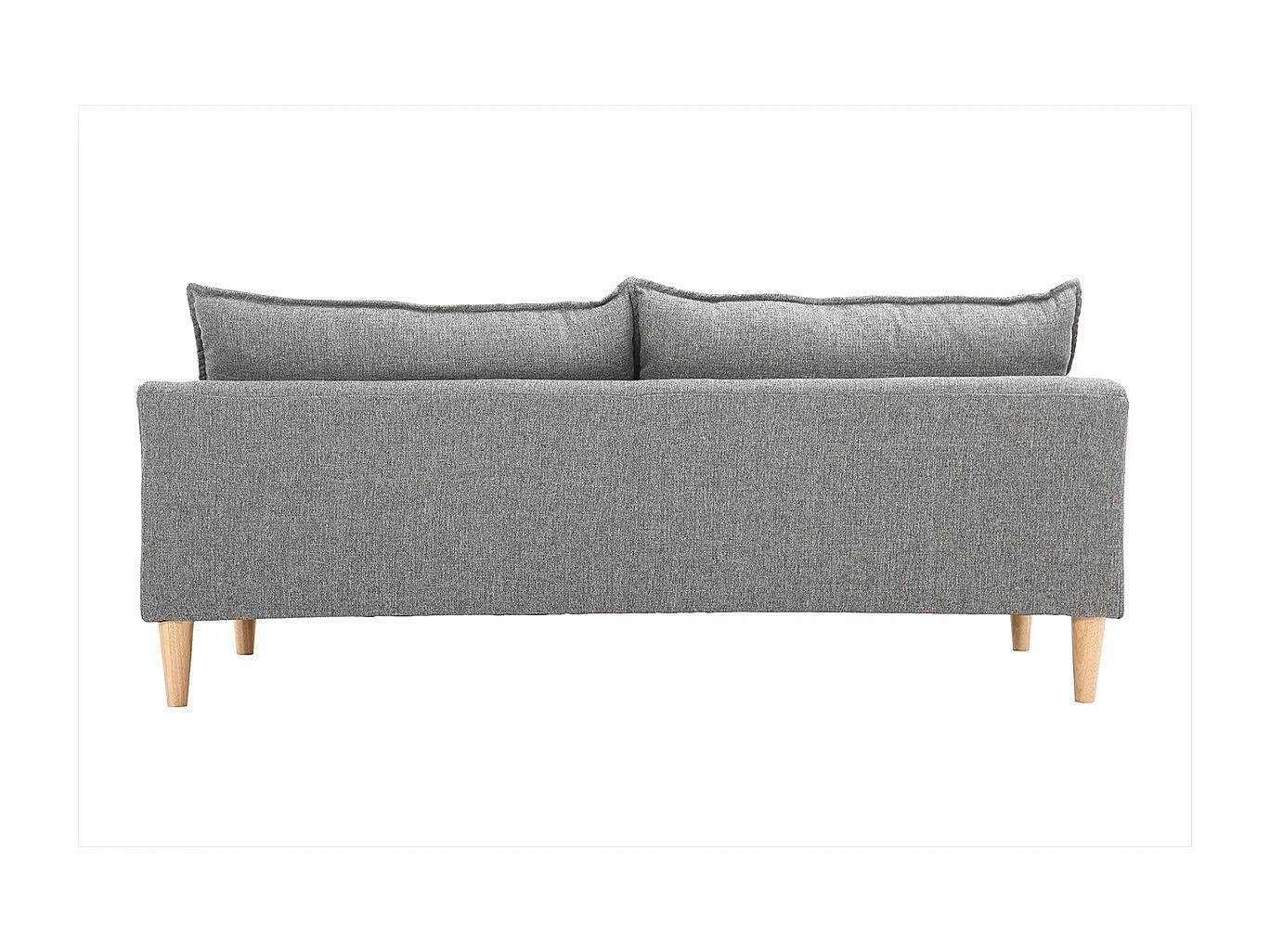 Sofá 3 plazas gris KATE