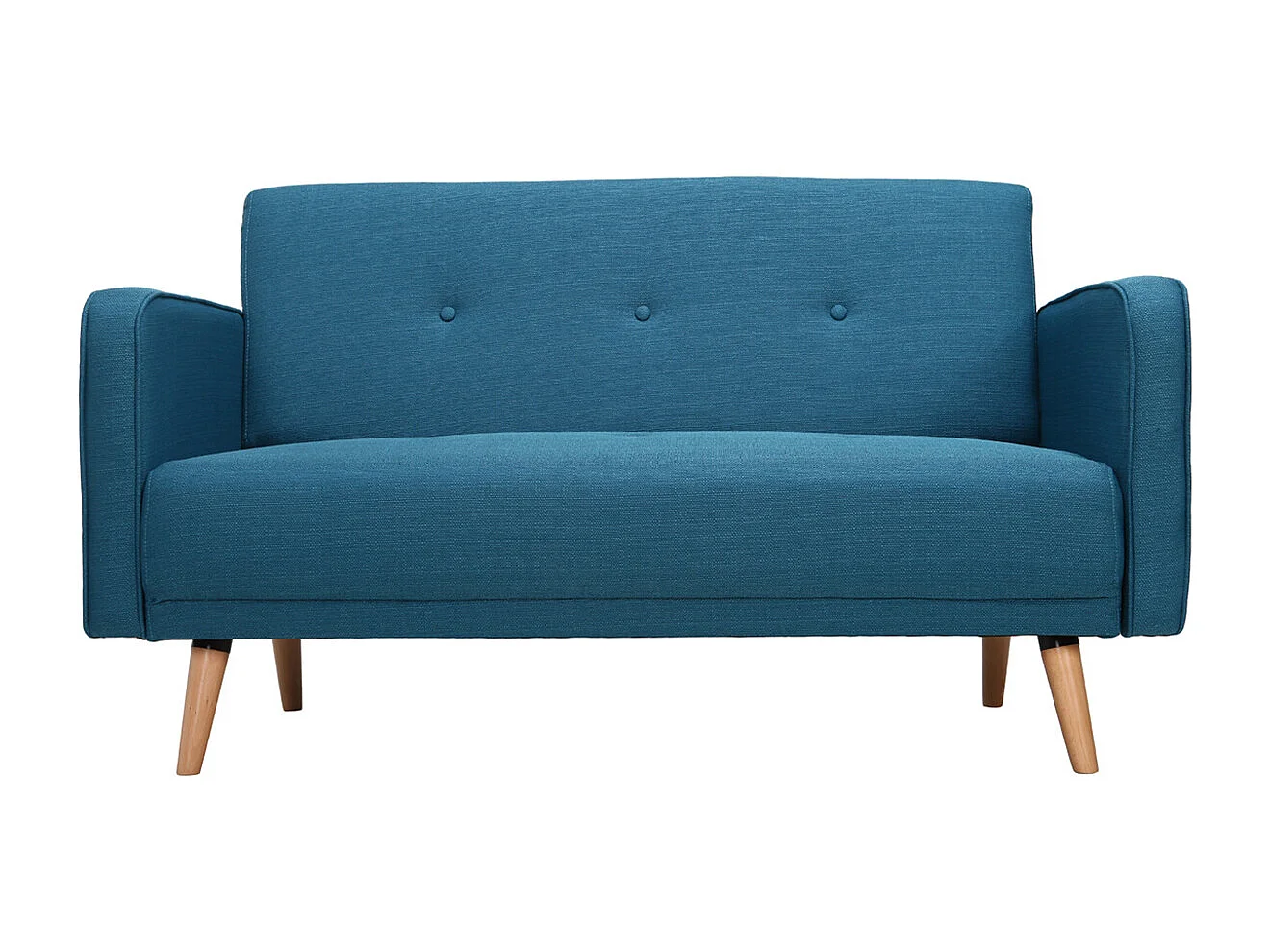 Sofa skandinavisch 2 Plätze Blau ULLA