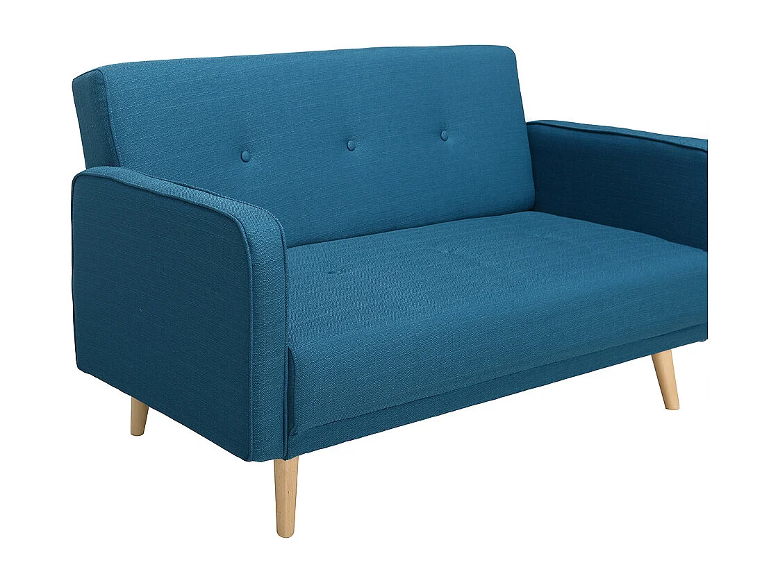 Sofa skandinavisch 2 Plätze Blau ULLA