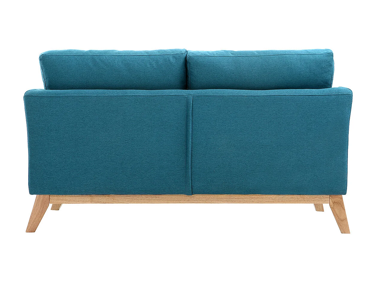 Divano scandinavo 2 posti foglia di tè e piedi in legno chiaro OSLO