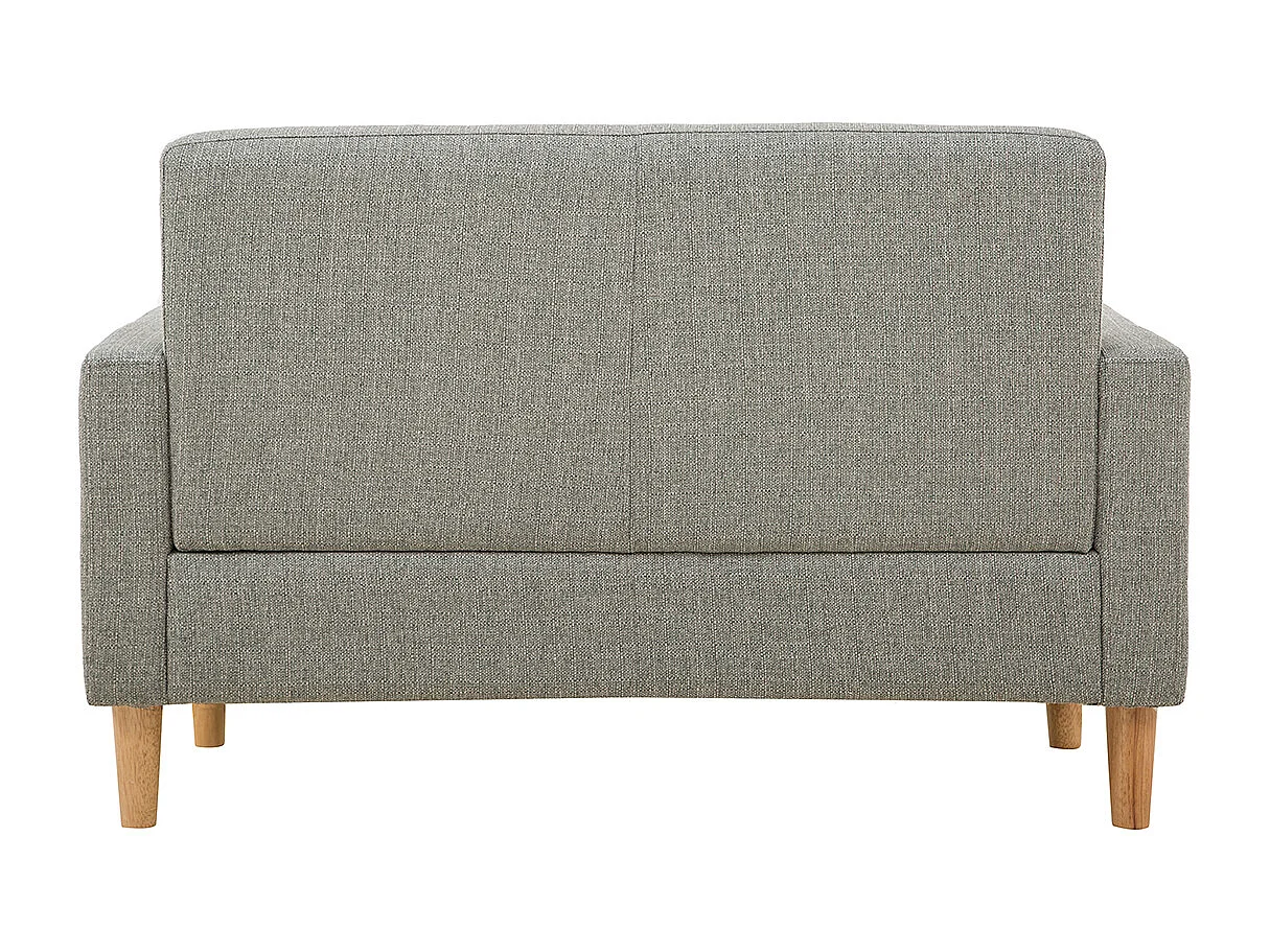 2-Sitzer Sofa aus grauem Stoff MOON