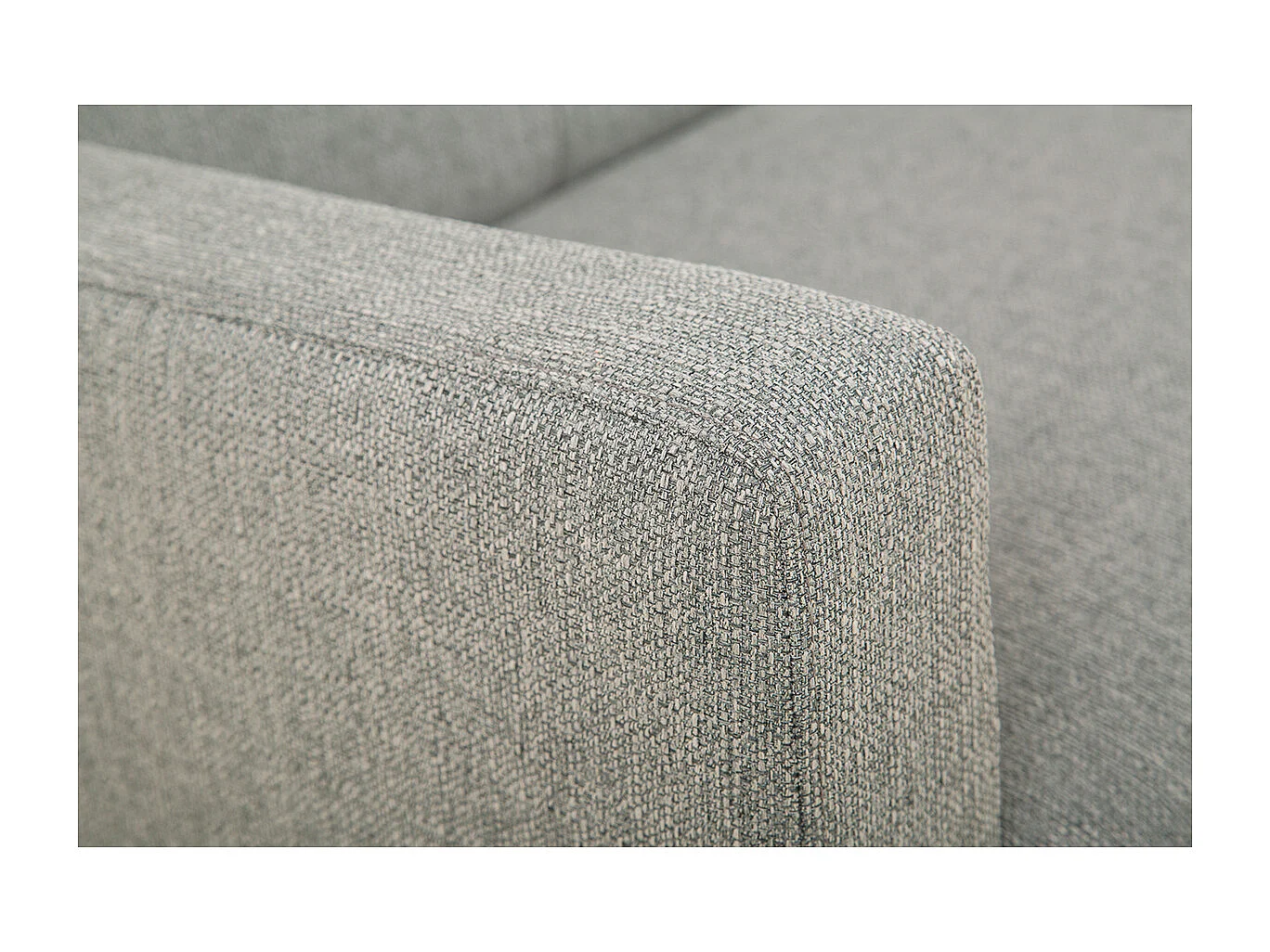 2-Sitzer Sofa aus grauem Stoff MOON