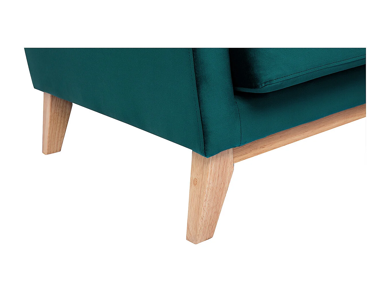 Divano scandinavo 3 posti sfoderabile tessuto blu petrolio OSLO