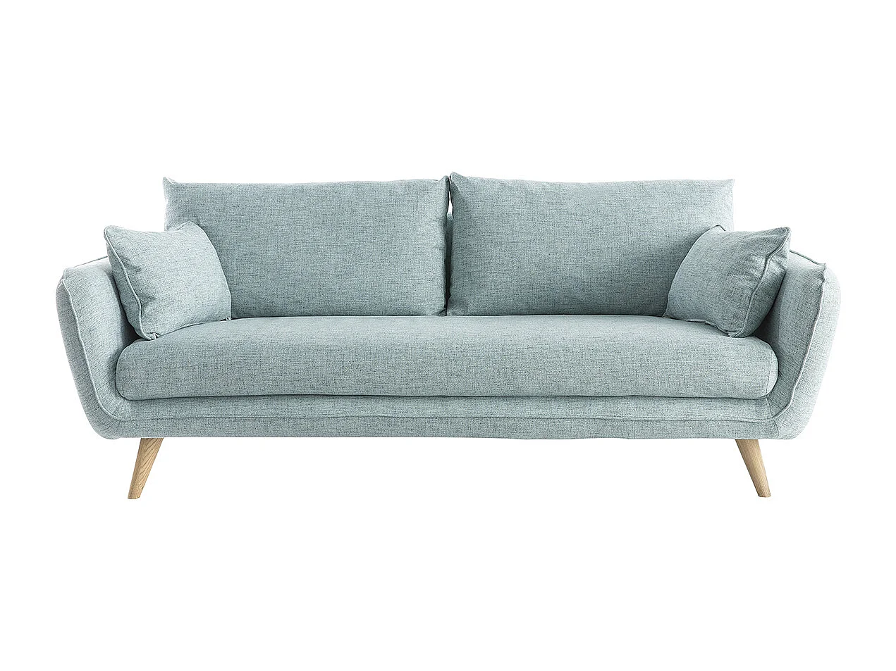 Sofa skandinavisch 3 Plätze eisblau CREEP