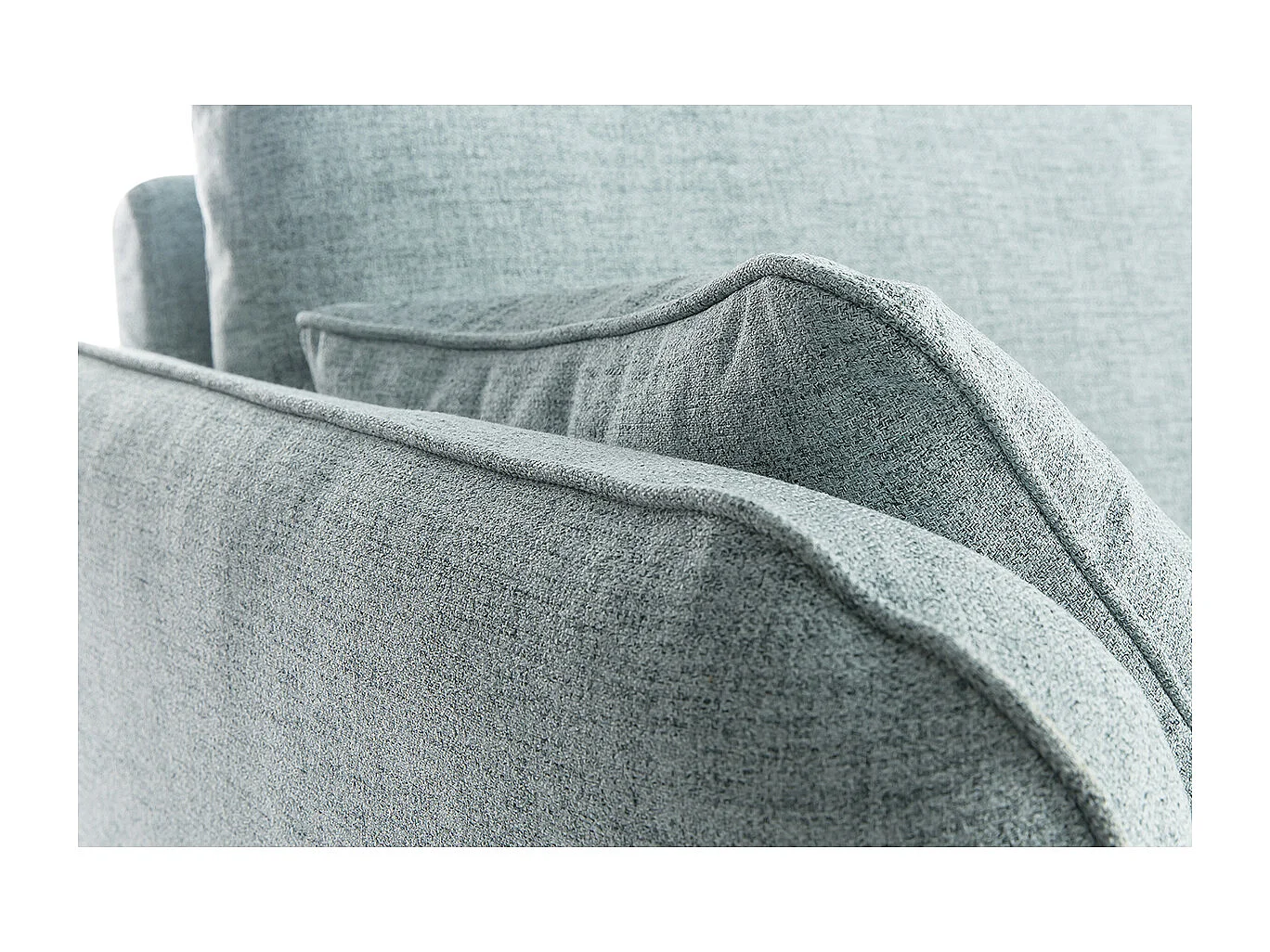 Sofa skandinavisch 3 Plätze eisblau CREEP