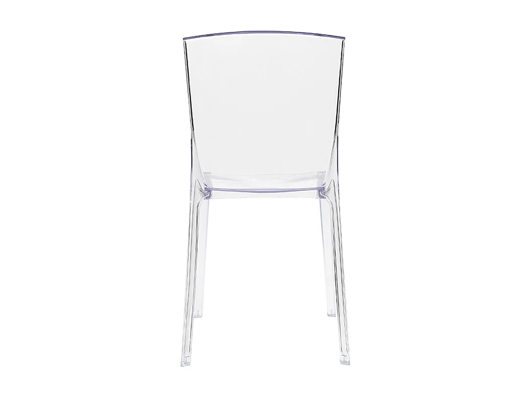 Chaises design transparentes empilables intérieur - extérieur (lot de 2) ISLAND
