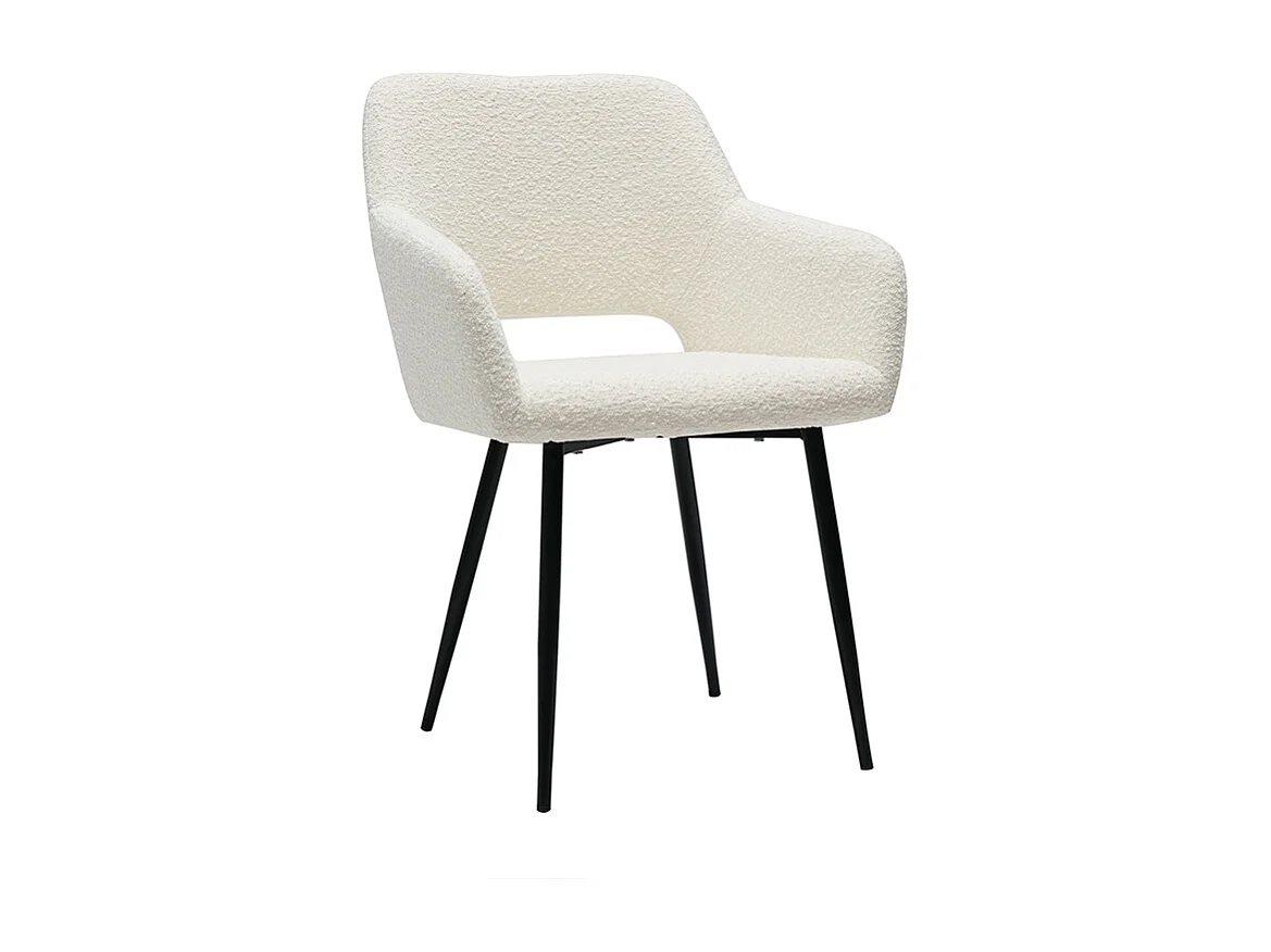 Stühle aus Stoff mit Woll-Effekt (2er-Set) LAURETTE