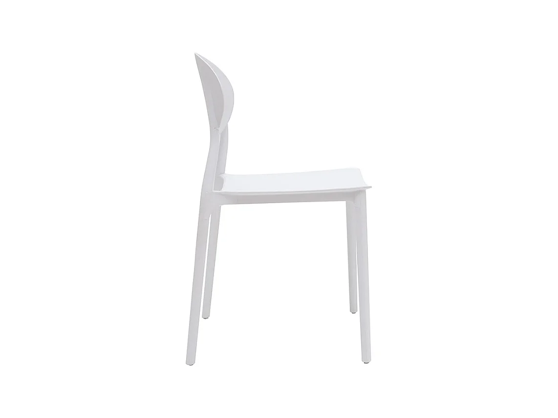 2 Design-Stühle Grau Polypropylen ANNA