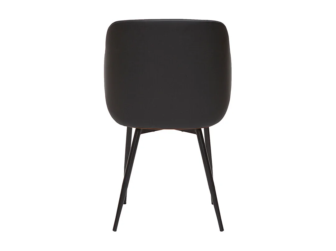 Silla de diseño negra con nogal LUCIEN
