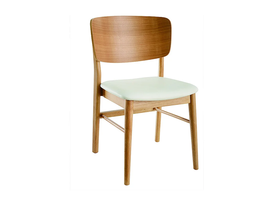 Sedie legno chiaro e bianco (set di 2) SHELDON