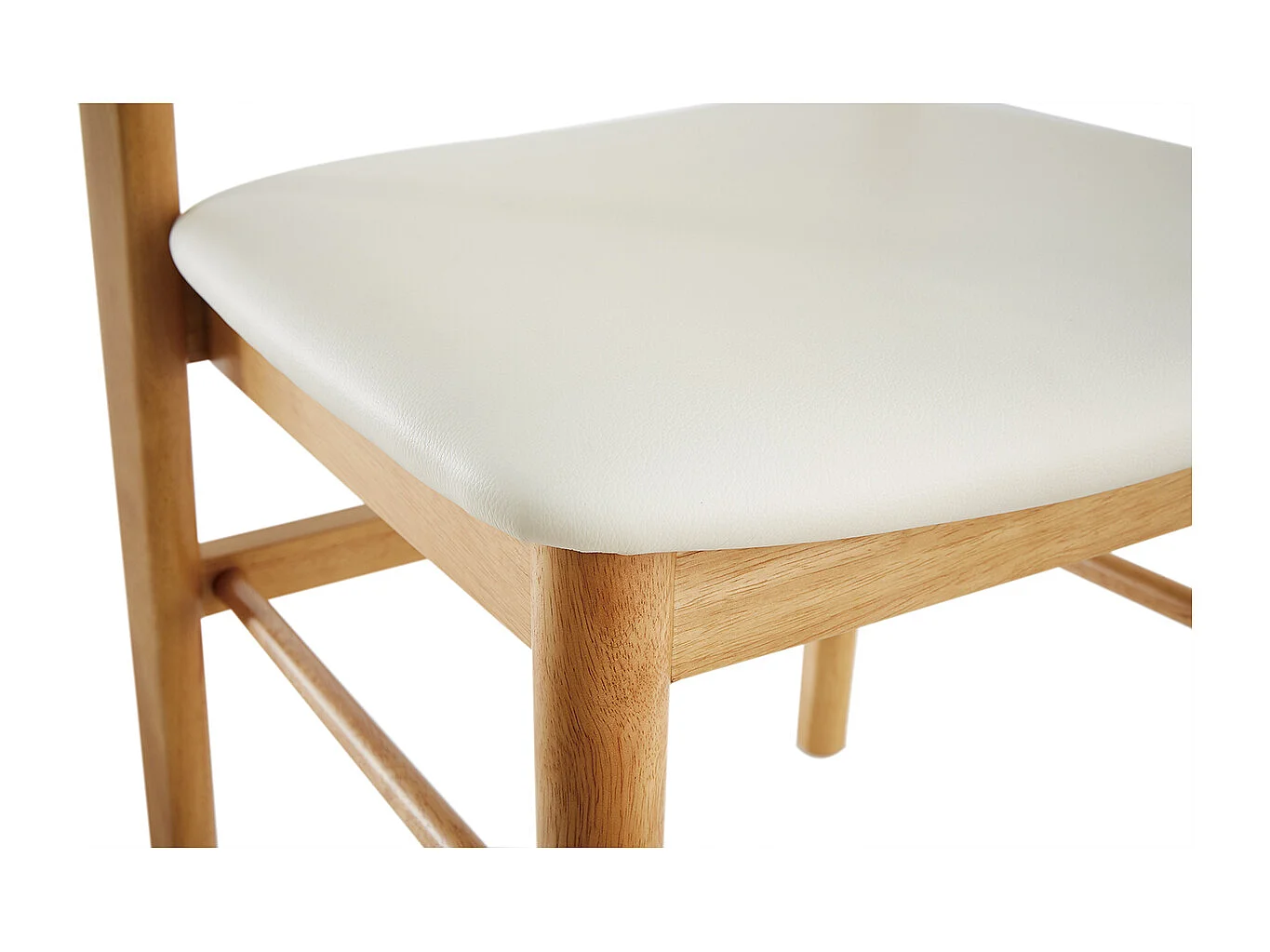 Sedie legno chiaro e bianco (set di 2) SHELDON