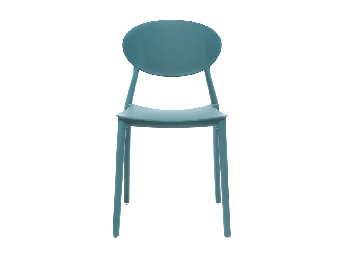 2 Design-Stühle blaugrün Polypropylen ANNA