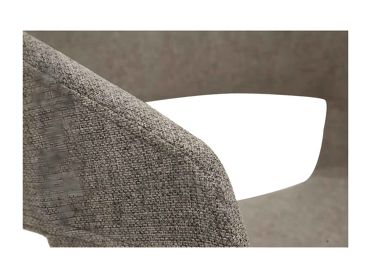 Design-Stühle aus taupefarbenem Stoff mit hellen Holzbeinen (2er-Set) SLAM