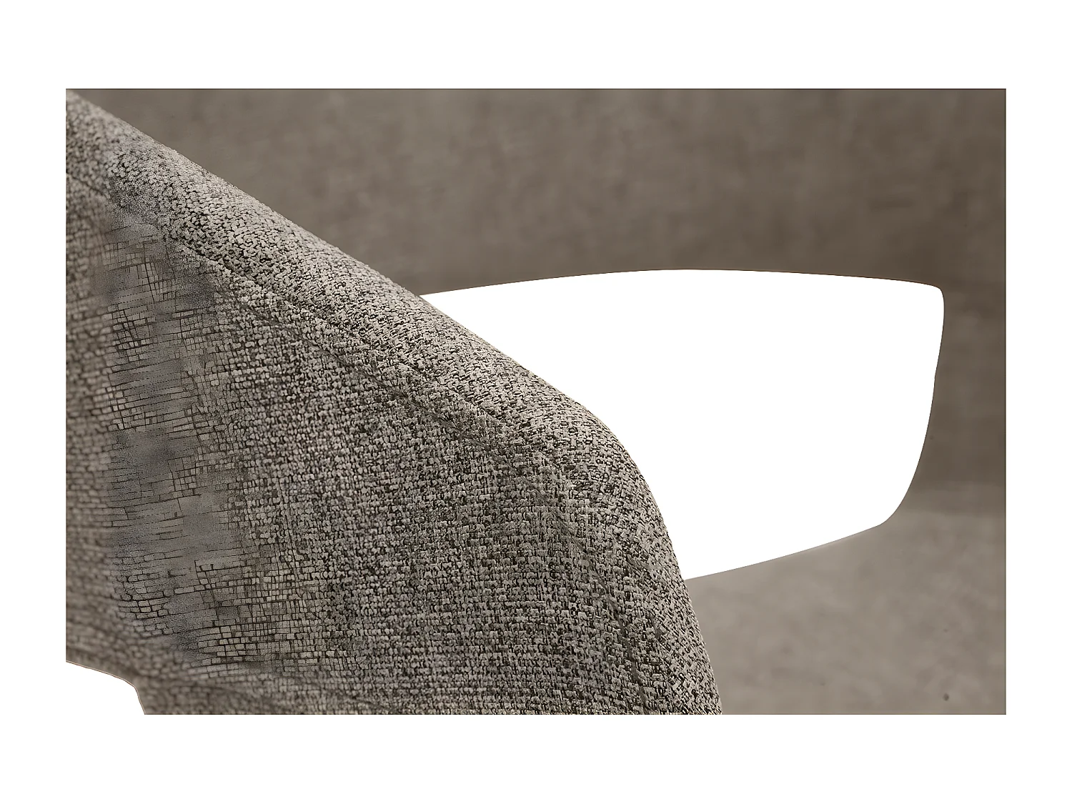 Design-Stühle aus taupefarbenem Stoff mit hellen Holzbeinen (2er-Set) SLAM