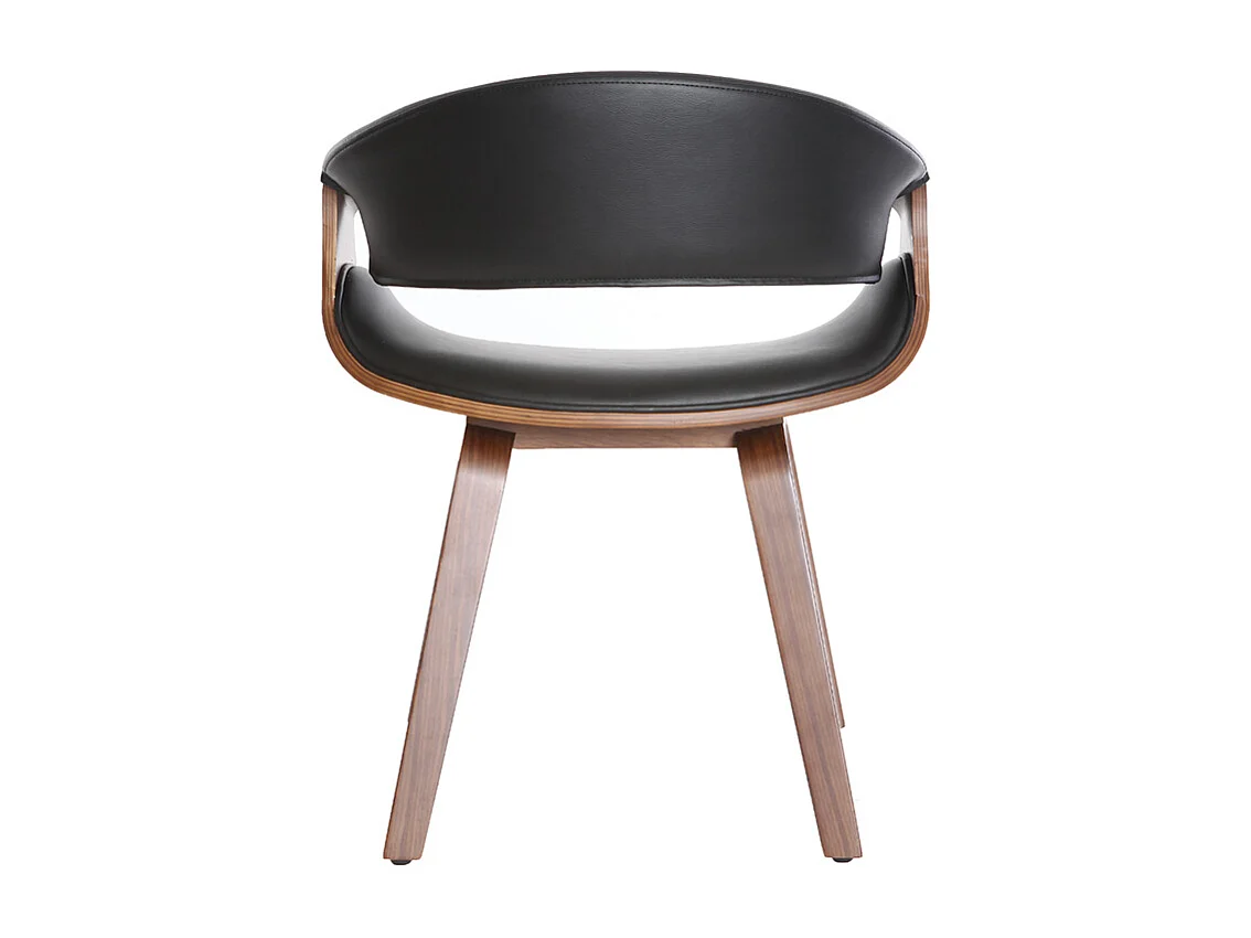 Silla nórdica negro y madera oscura ARAMIS