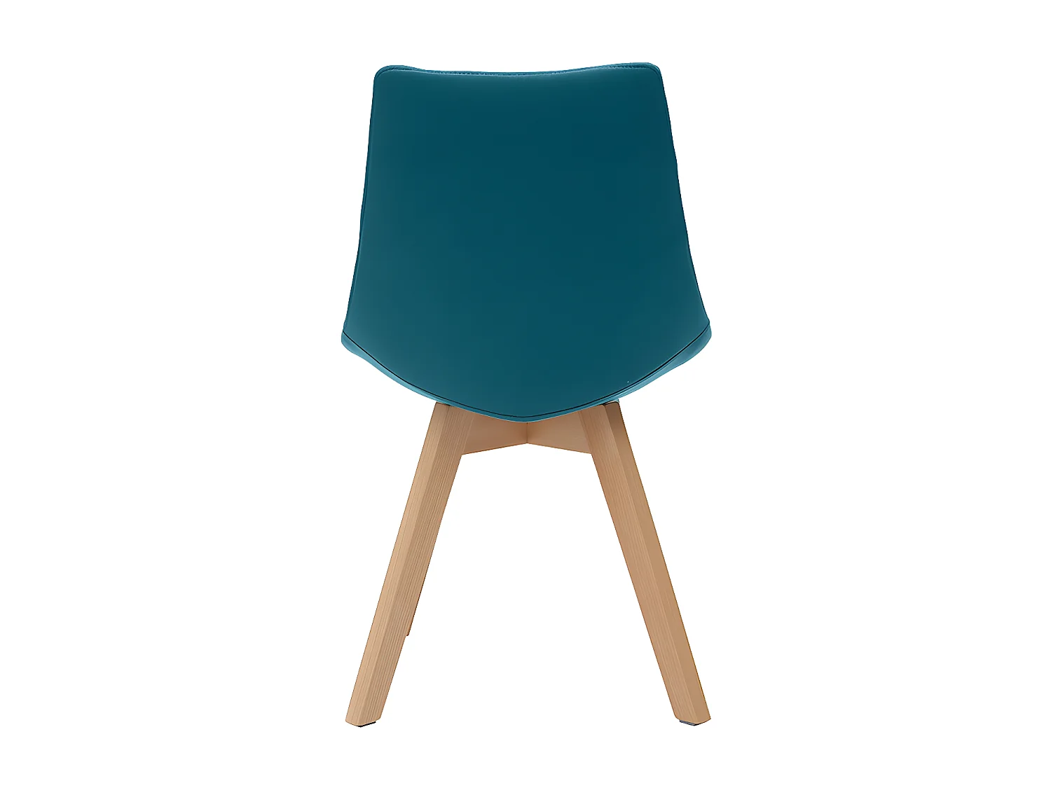 Skandinavische Stühle mit Stoff in Blaugrün (2er-Set) MATILDE