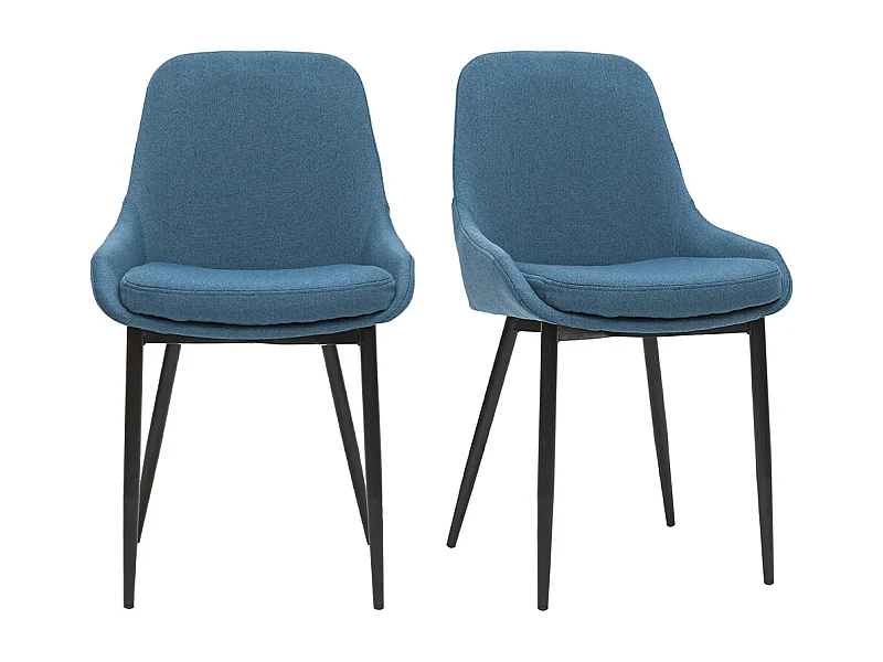 Stühle entenblauer Stoff (2er-Set) HOLO
