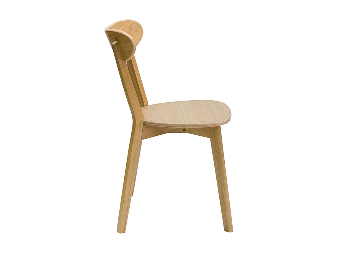 Set de 2 sillas vintage de madera de roble claro DOVE