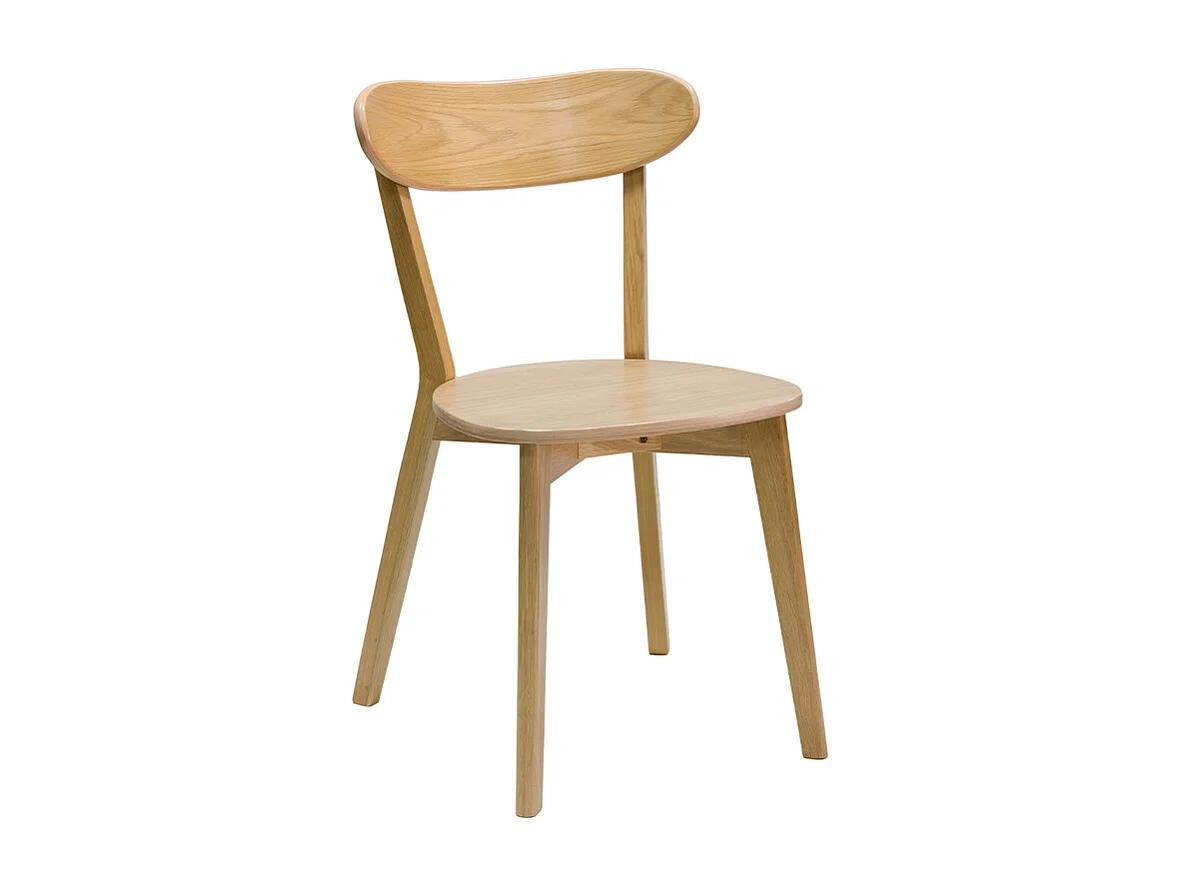 Chaises vintage bois clair chêne (lot de 2) DOVE