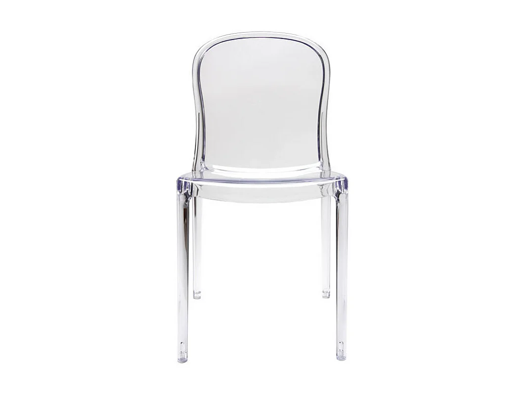 Chaises empilables design transparentes (lot de 2) THALYSSE