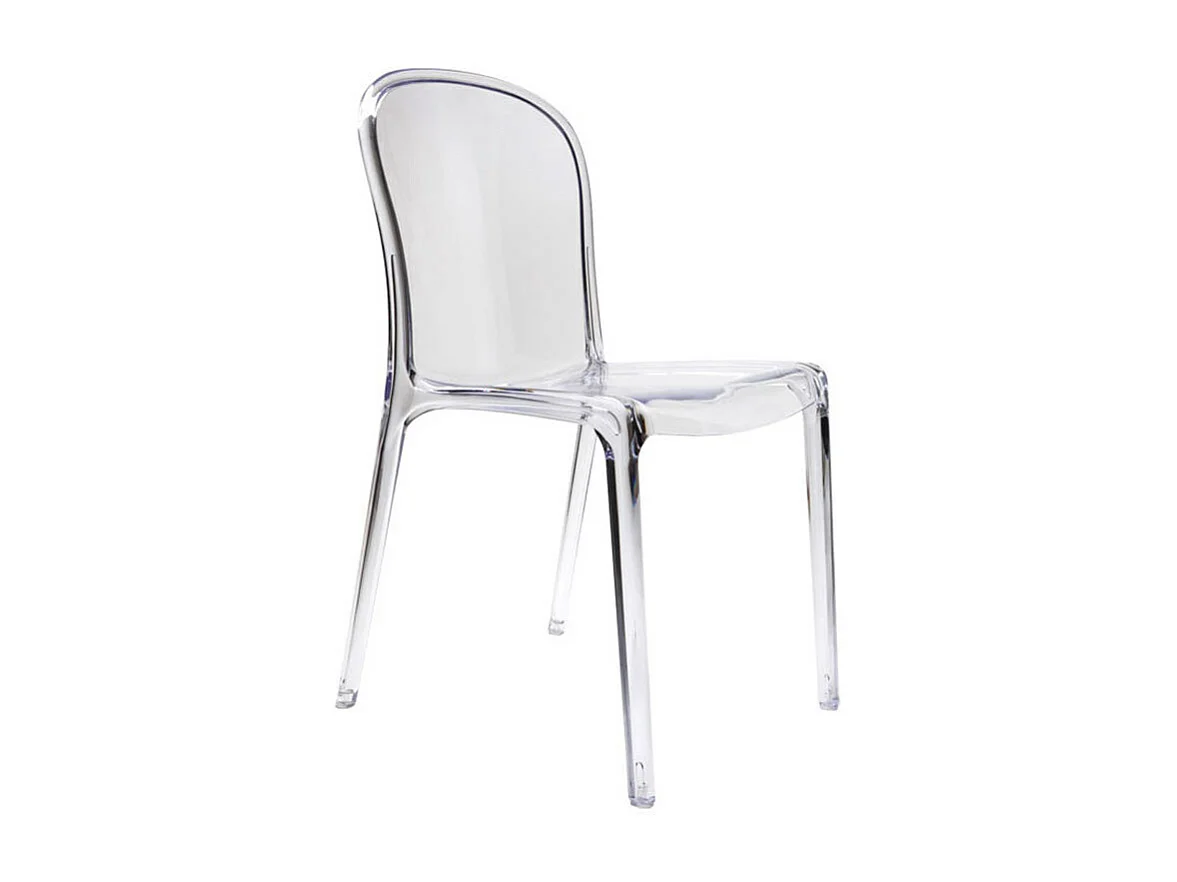 Chaises empilables design transparentes (lot de 2) THALYSSE