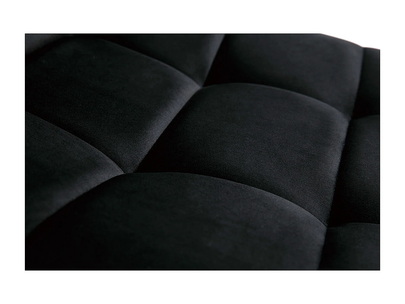 Design-Stühle aus schwarzem Samtstoff und Metall (2er-Set) MAXWELL