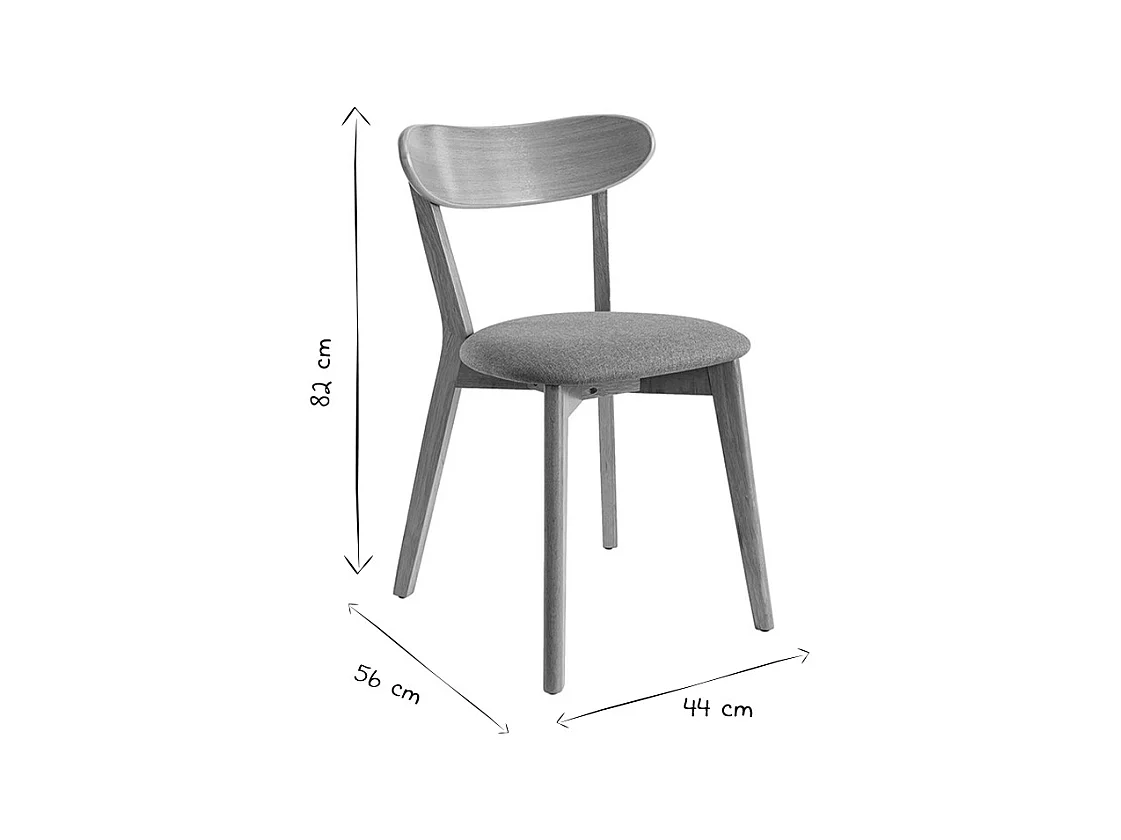 Chaises vintage bois foncé chêne et tissu effet velours jaune moutarde (lot de 2) DOVE