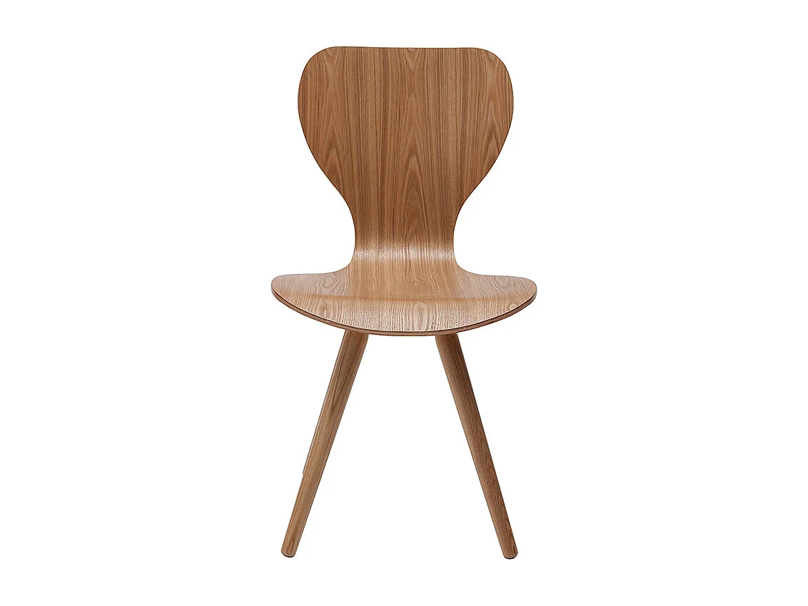 Chaises vintage en bois clair (lot de 2) NORDECO