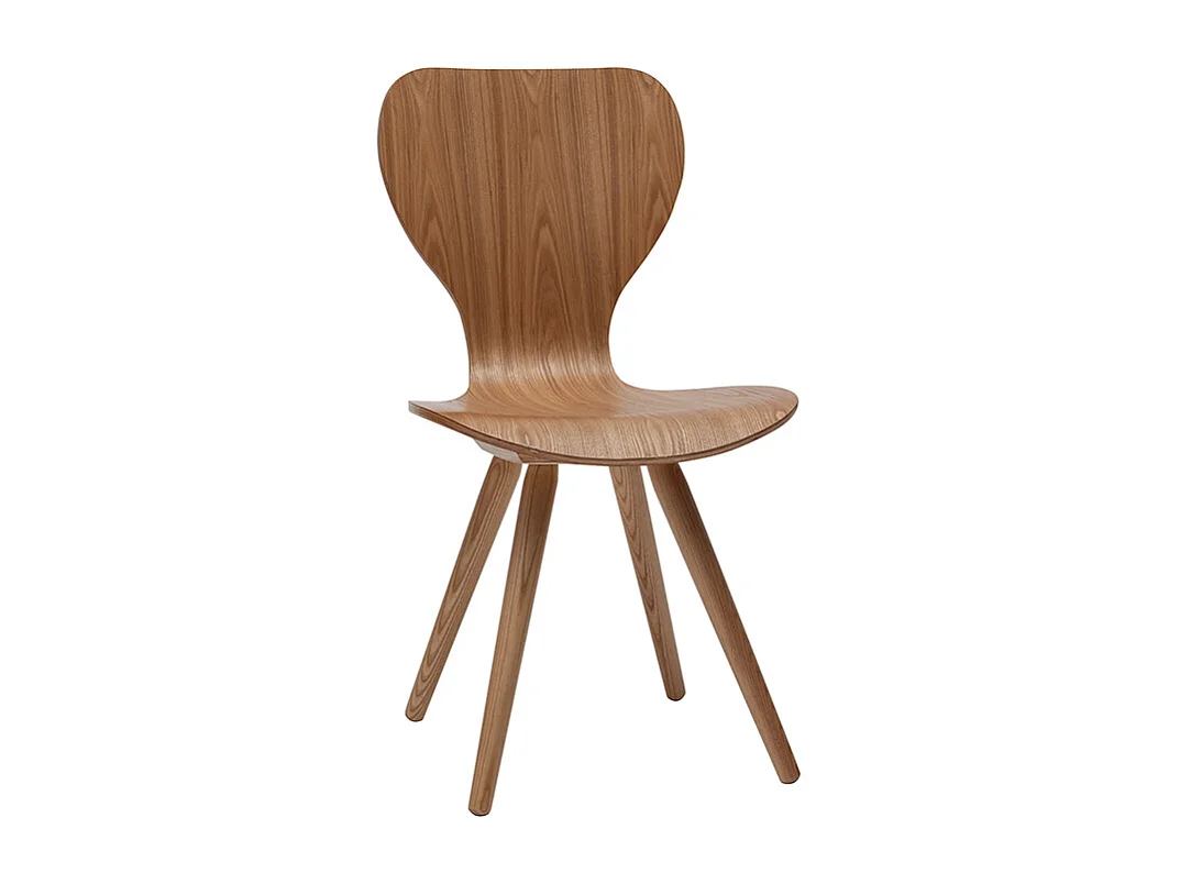 Chaises vintage en bois clair (lot de 2) NORDECO