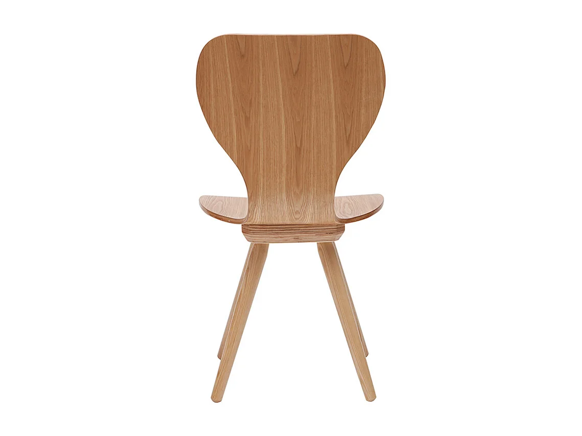 Chaises vintage en bois clair (lot de 2) NORDECO