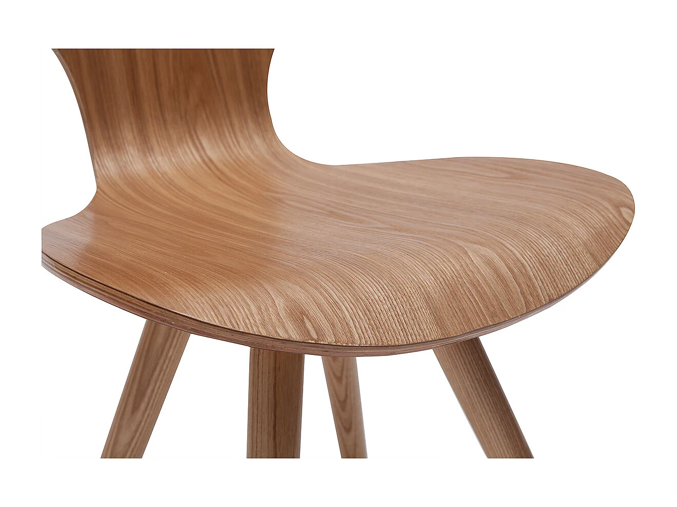 Chaises vintage en bois clair (lot de 2) NORDECO