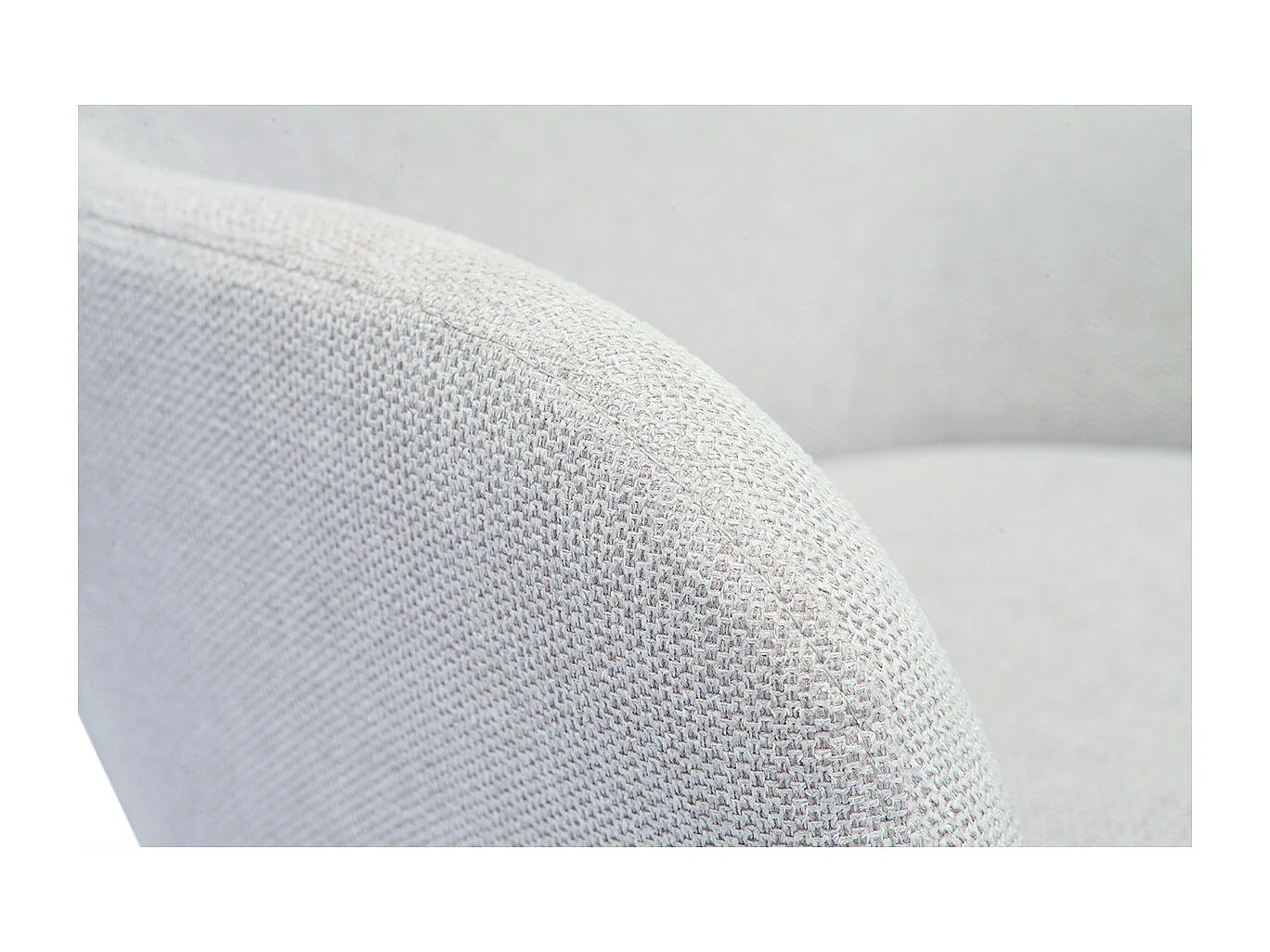 Sedia in tessuto effetto velluto testurizzato beige e metallo nero BRITT