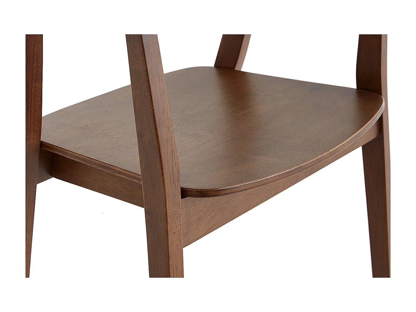 Set de 2 sillas nórdicas de madera oscura BAHIA