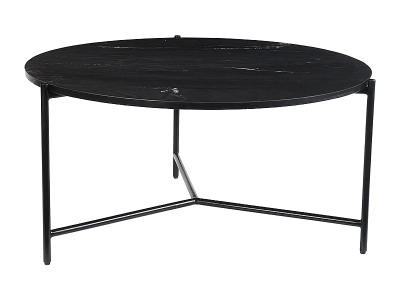 Tavolino da salotto rotondo in marmo nero D90 cm BUMCELLO