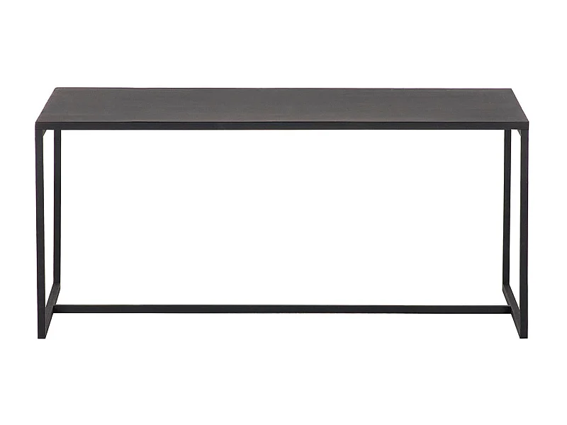 Table basse rectangulaire design métal noir L100 cm KARL