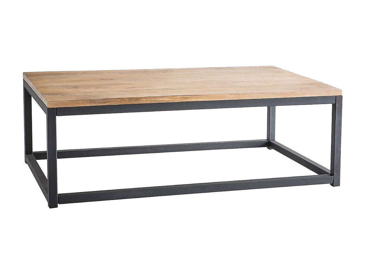 Tavolino stile industriale in legno e metallo FACTORY